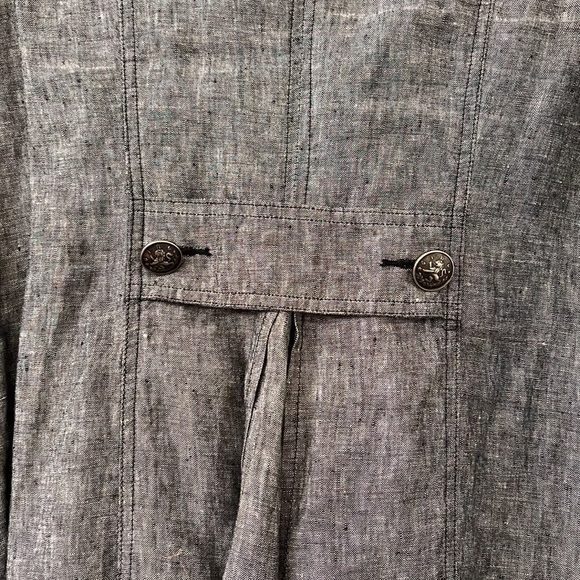 NWOT SZ M Cino Linen Jacket - Picture 6 of 11
